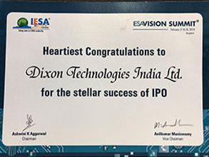 IPO Success Certificate